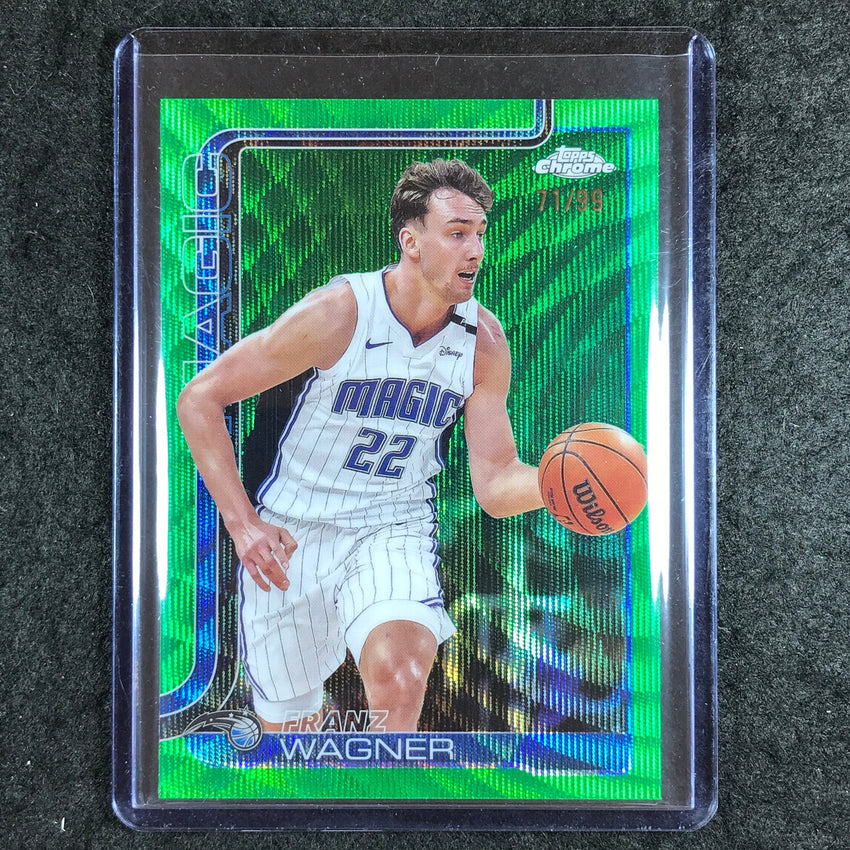 2025-26 Topps Chrome FRANZ WAGNER Base Green Wave 71/99 #116