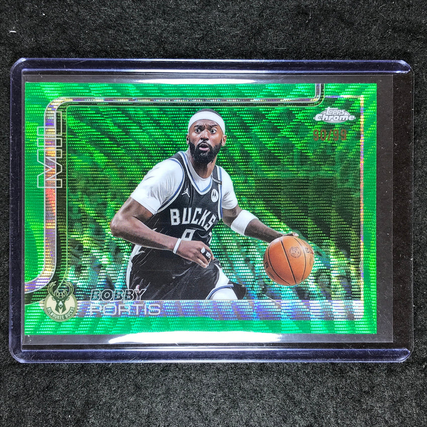 2025-26 Topps Chrome BOBBY PORTIS Base Green Wave 90/99 #124