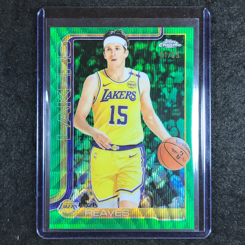 2025-26 Topps Chrome AUSTIN REAVES Base Green Wave 61/99 #126