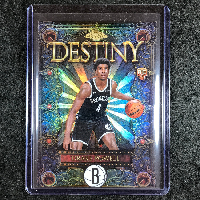 2025-26 Topps Chrome DRAKE POWELL Destiny Rookie Refractor #18