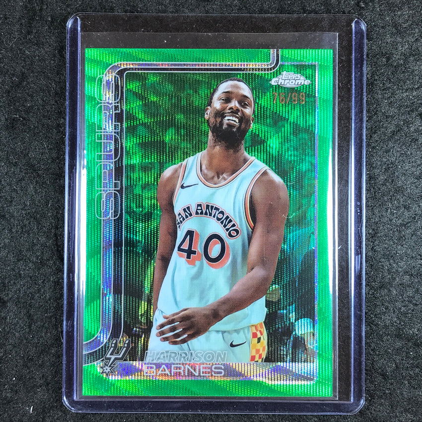 2025-26 Topps Chrome HARRISON BARNES Base Green Wave 76/99 #216