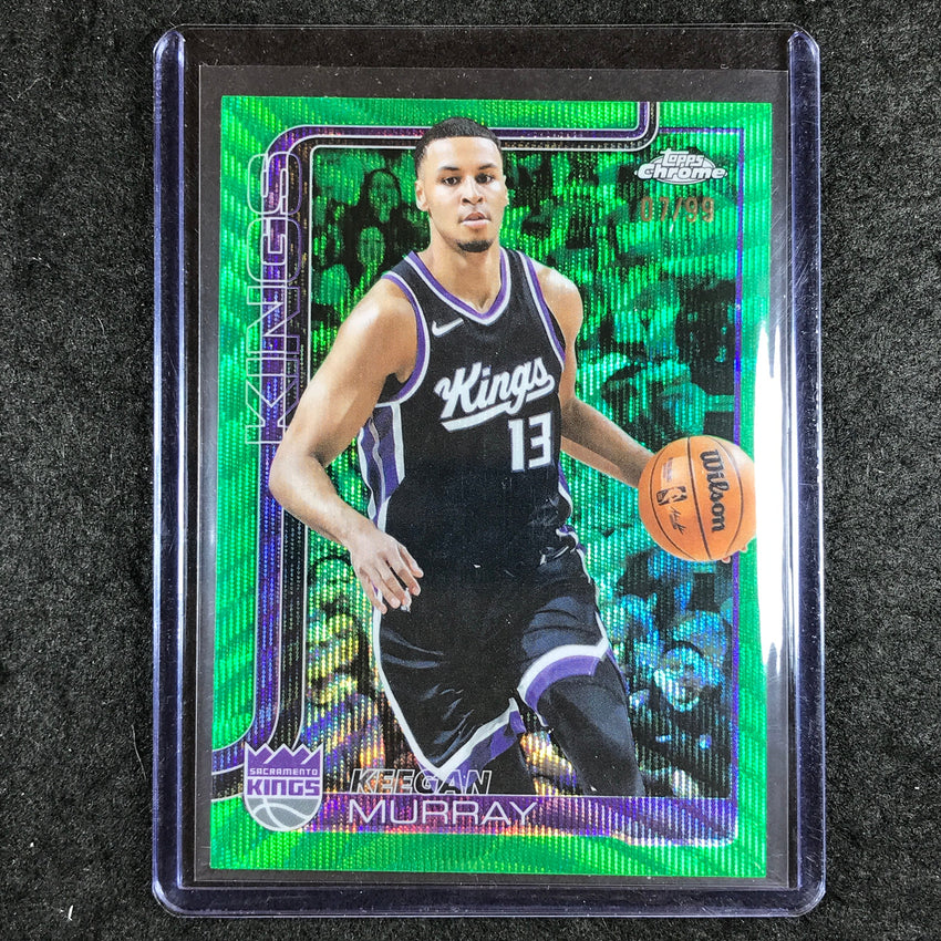 2025-26 Topps Chrome KEEGAN MURRAY Base Green Wave 7/99 #227