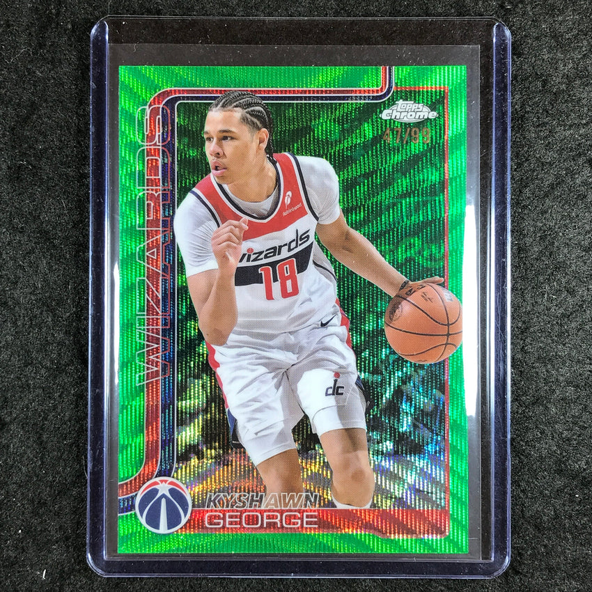 2025-26 Topps Chrome KYSHAWN GEORGE Base Green Wave 47/99 #237