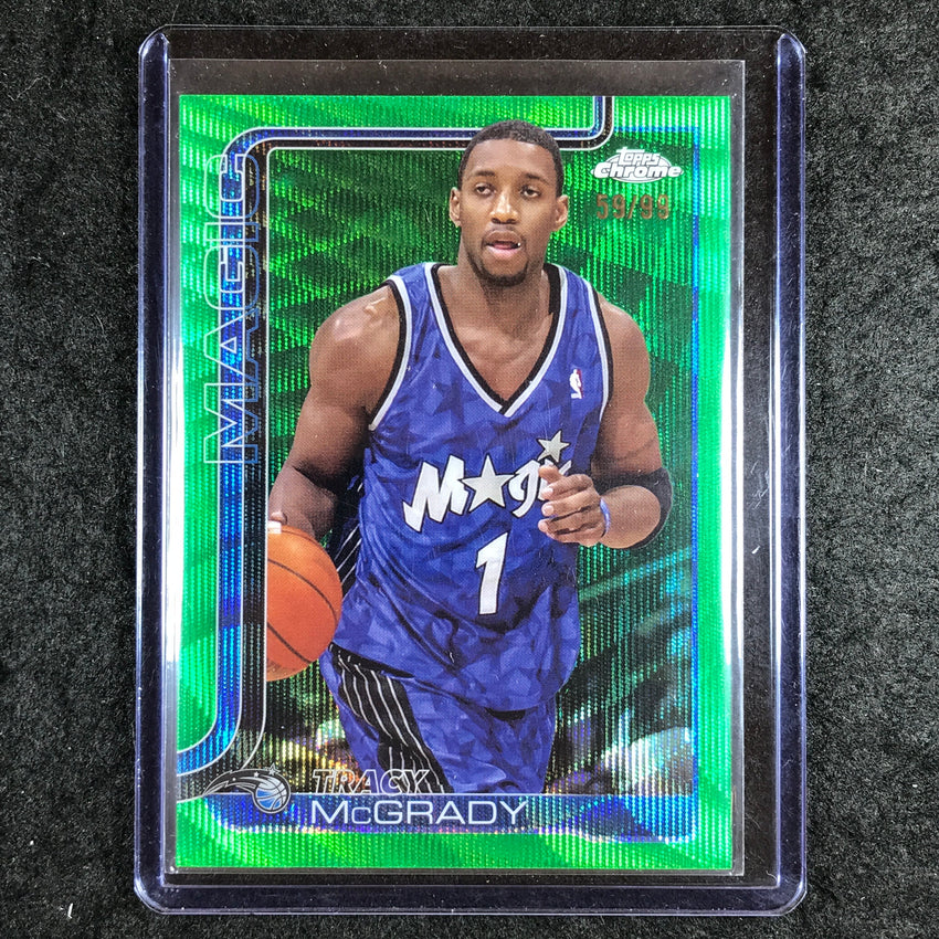 2025-26 Topps Chrome TRACY MCGRADY Base Green Wave 59/99 #245