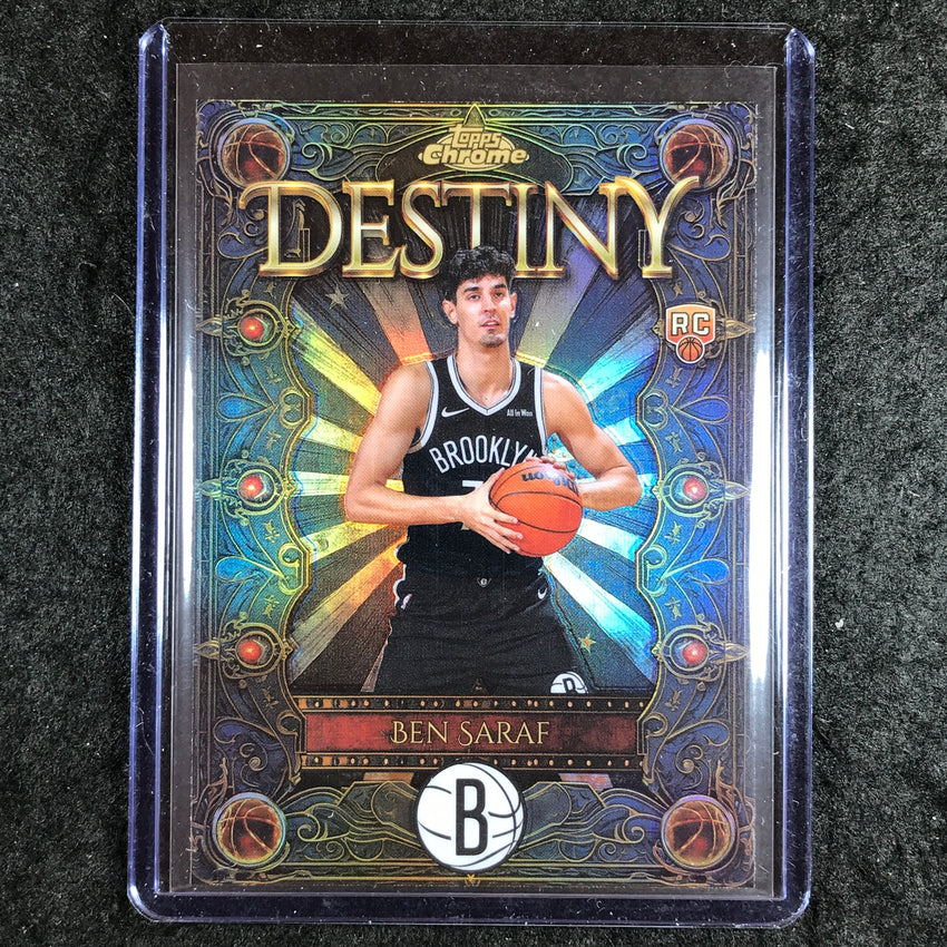 2025-26 Topps Chrome BEN SARAF Destiny Rookie Refractor #24