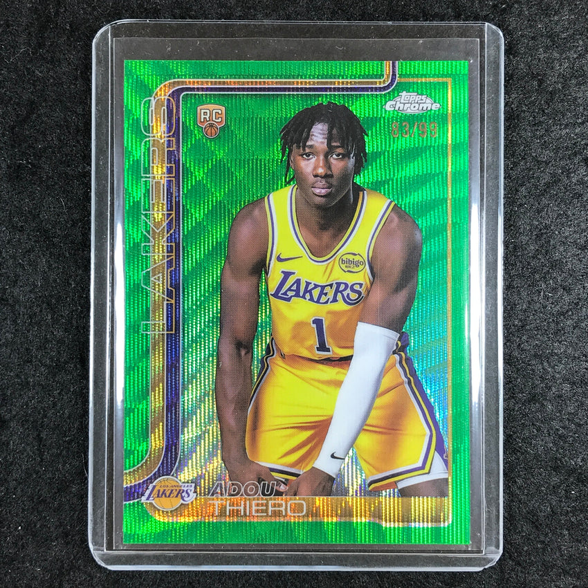 2025-26 Topps Chrome ADOU THIERO Rookie Base Green Wave 83/99 #286