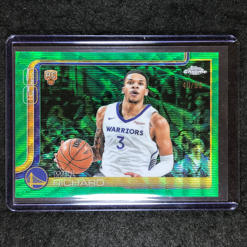 2025-26 Topps Chrome WILL RICHARD Rookie Base Green Wave 40/99 #287