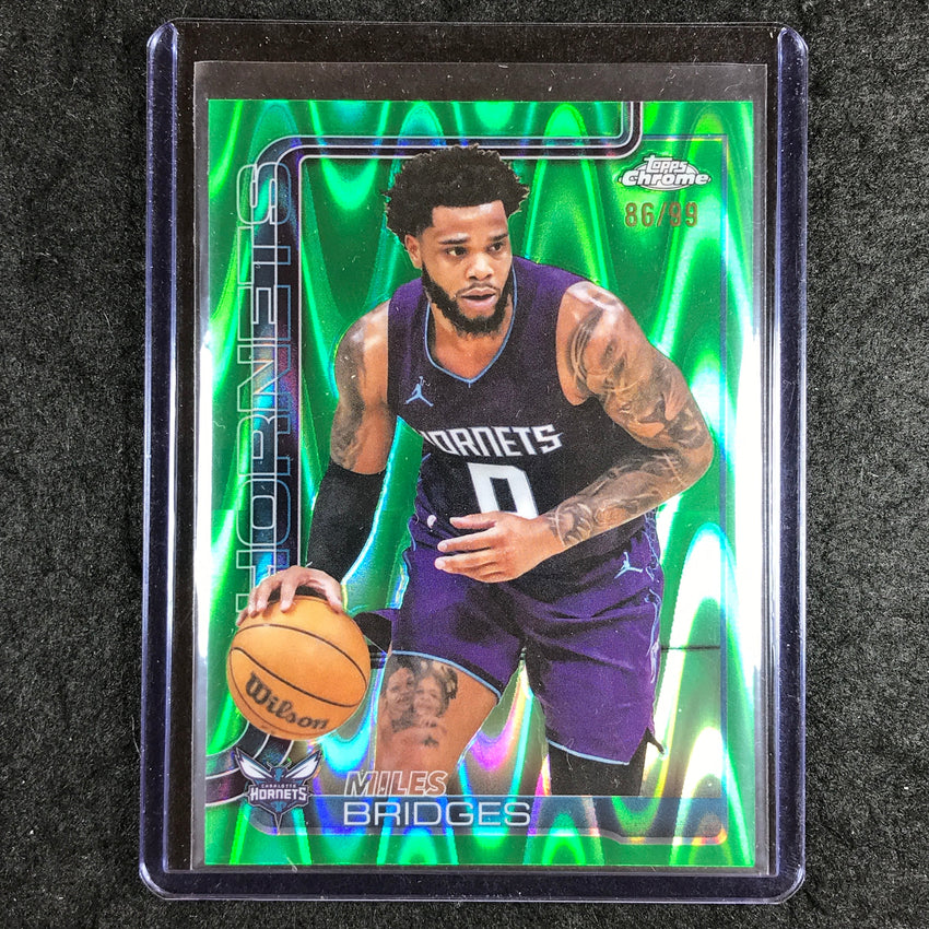 2025-26 Topps Chrome MILES BRIDGES Base Green RayWave 86/99 #30