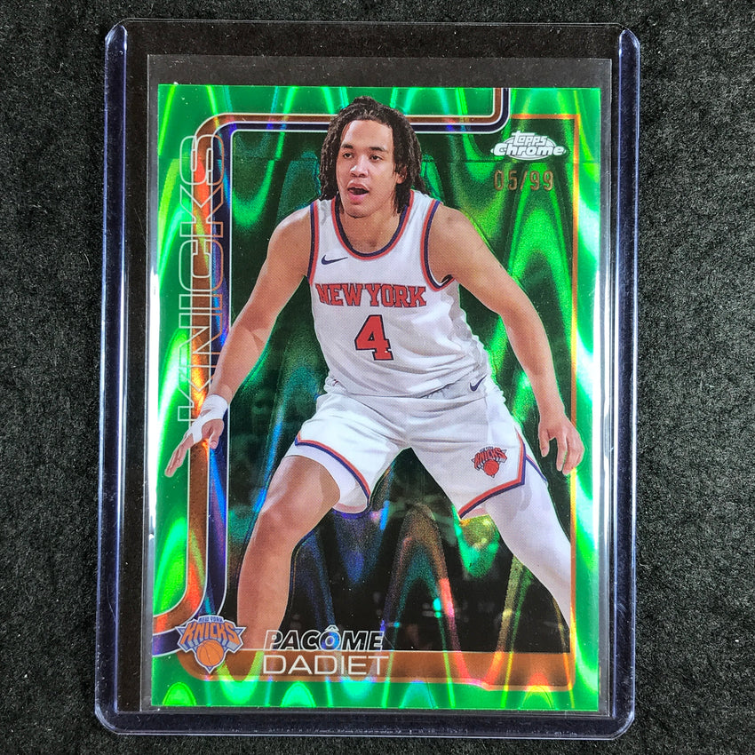 2025-26 Topps Chrome PACOME DADIET Green RayWave 5/99 #111