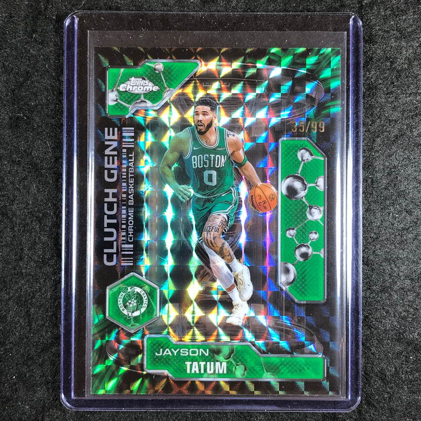 2025-26 Topps Chrome JAYSON TATUM Clutch Gene Green Geometric 35/99 #3