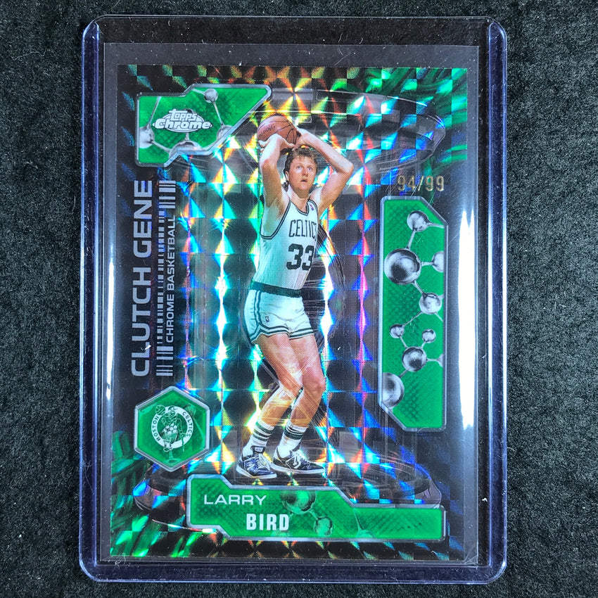 2025-26 Topps Chrome LARRY BIRD Clutch Gene Green Geometric 94/99 #30