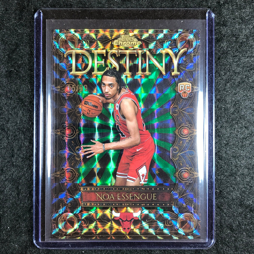 2025-26 Topps Chrome NOA ESSENGUE Destiny Rookie Green Geometric 15/99 #11