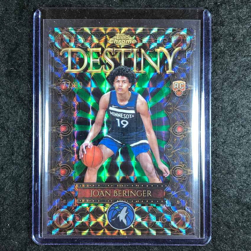 2025-26 Topps Chrome JOAN BERINGER Destiny Rookie Green Geometric 77/99 #14