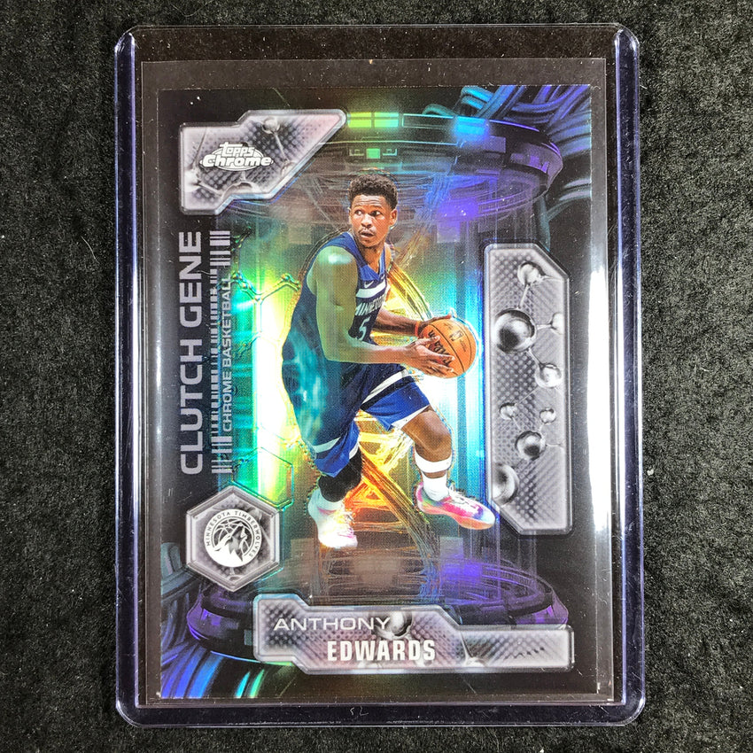 2025-26 Topps Chrome ANTHONY EDWARDS Clutch Gene Refractor #4