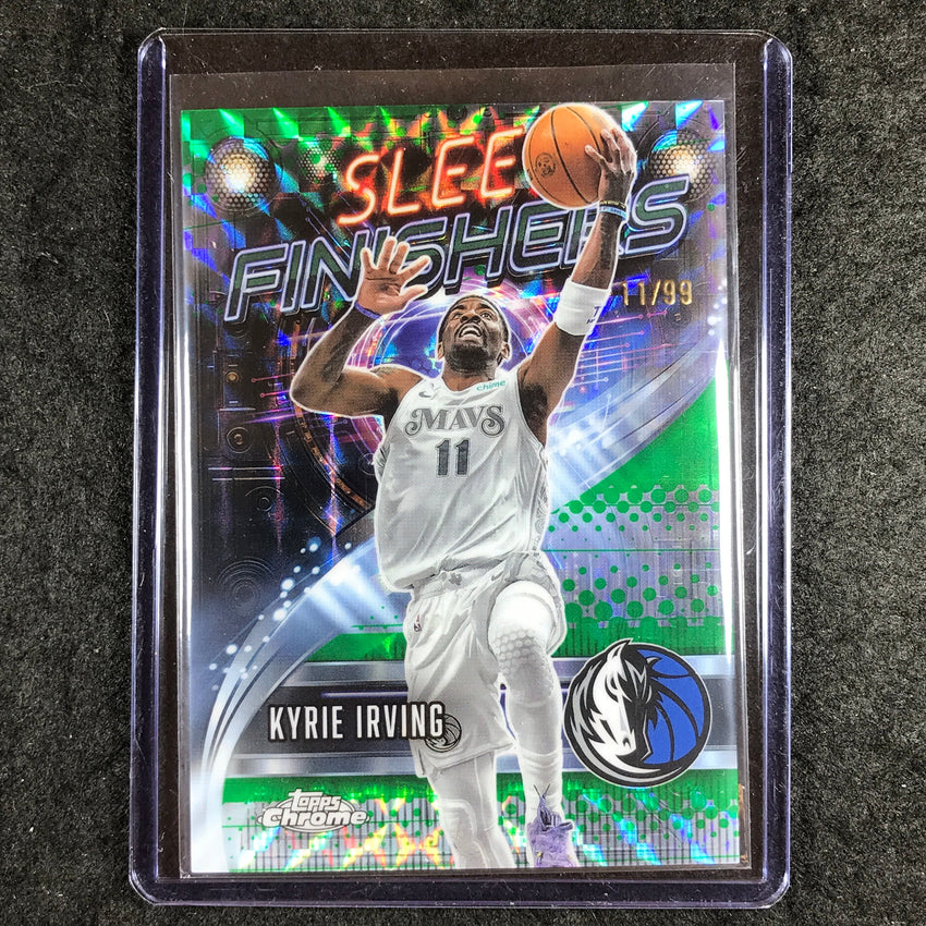 2025-26 Topps Chrome KYRIE IRVING Sleek Finishers Green Geometric 11/99 #4