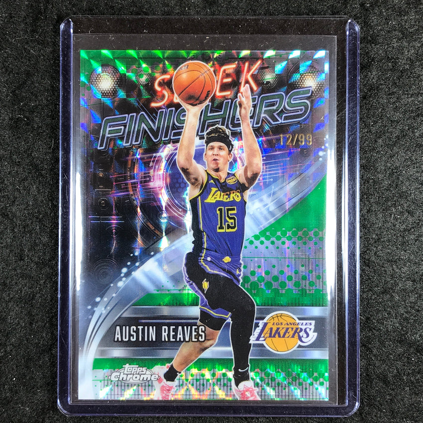 2025-26 Topps Chrome AUSTIN REAVES Sleek Finishers Green Geometric 12/99 #8