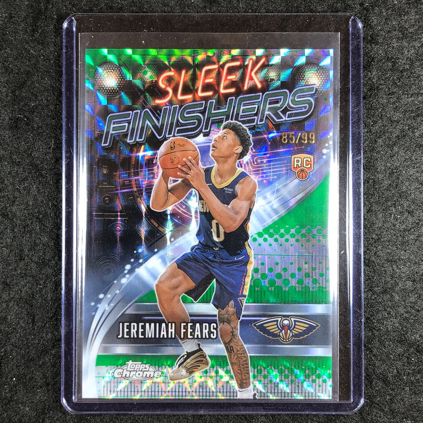 2025-26 Topps Chrome JEREMIAH FEARS Sleek Finishers Rookie Green Geometric 85/99