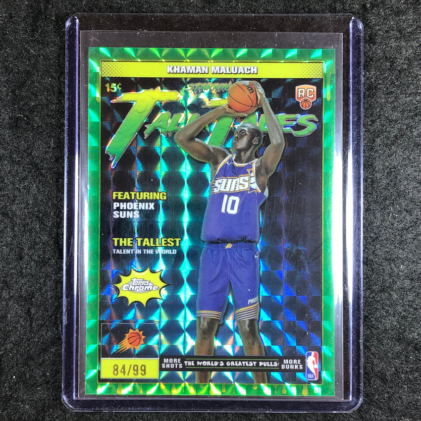 2025-26 Topps Chrome KHAMAN MALUACH Tall Tales Rookie Green Geometric 84/99 #17