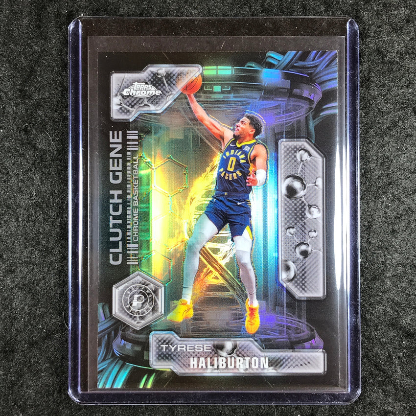 2025-26 Topps Chrome TYRESE HALIBURTON Clutch Gene Refractor #7
