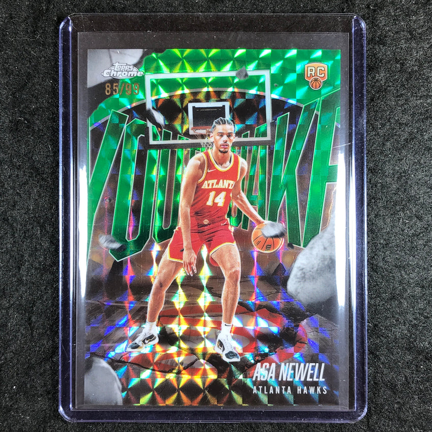 2025-26 Topps Chrome ASA NEWELL Youthquake Rookie Green Geometric 85/99 #14