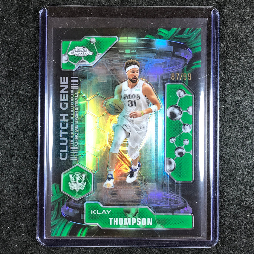 2025-26 Topps Chrome KLAY THOMPSON Clutch Gene Green 87/99 #13