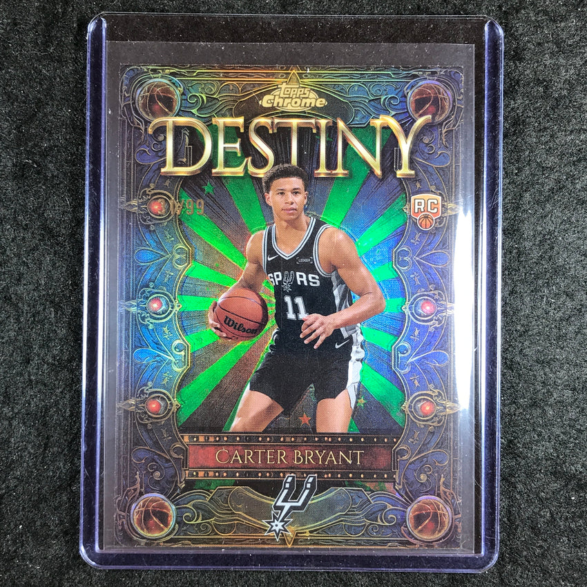 2025-26 Topps Chrome CARTER BRYANT Destiny Rookie Green 31/99 #12