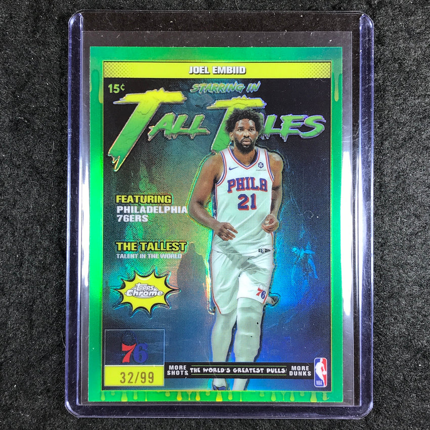 2025-26 Topps Chrome JOEL EMBIID Tall Tales Green 32/99 #3