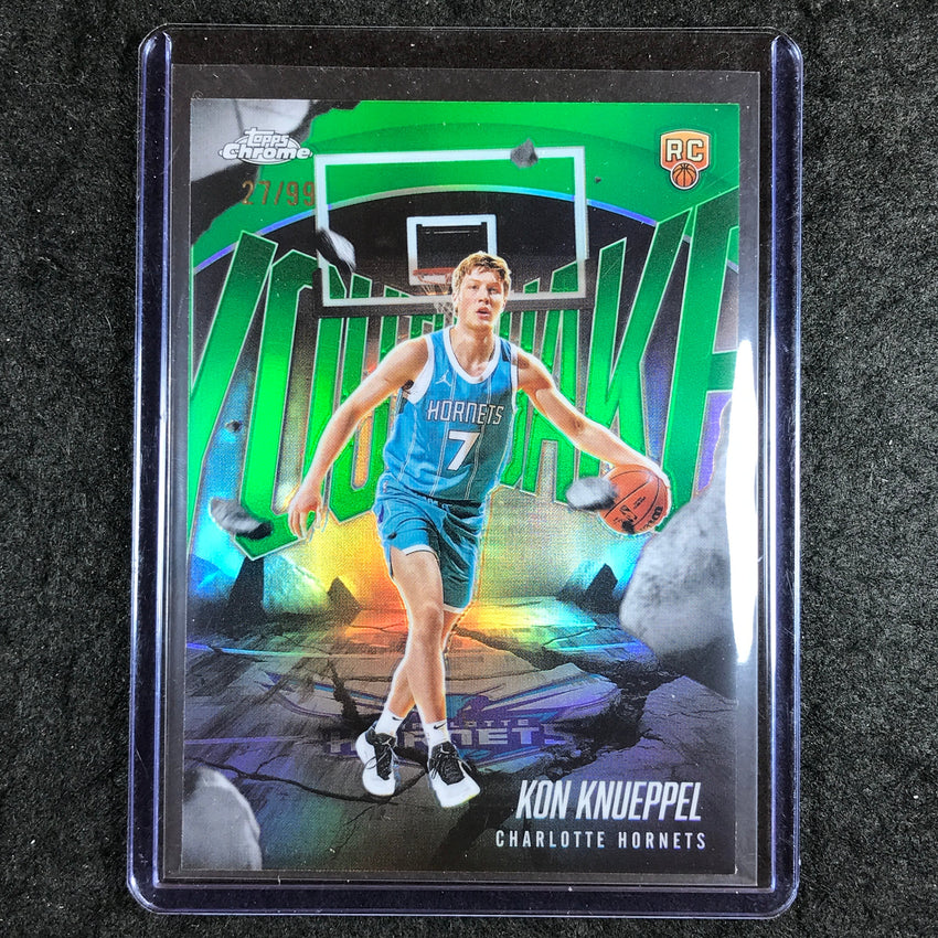 2025-26 Topps Chrome KON KNUEPPEL Youthquake Rookie Green 27/99 #4