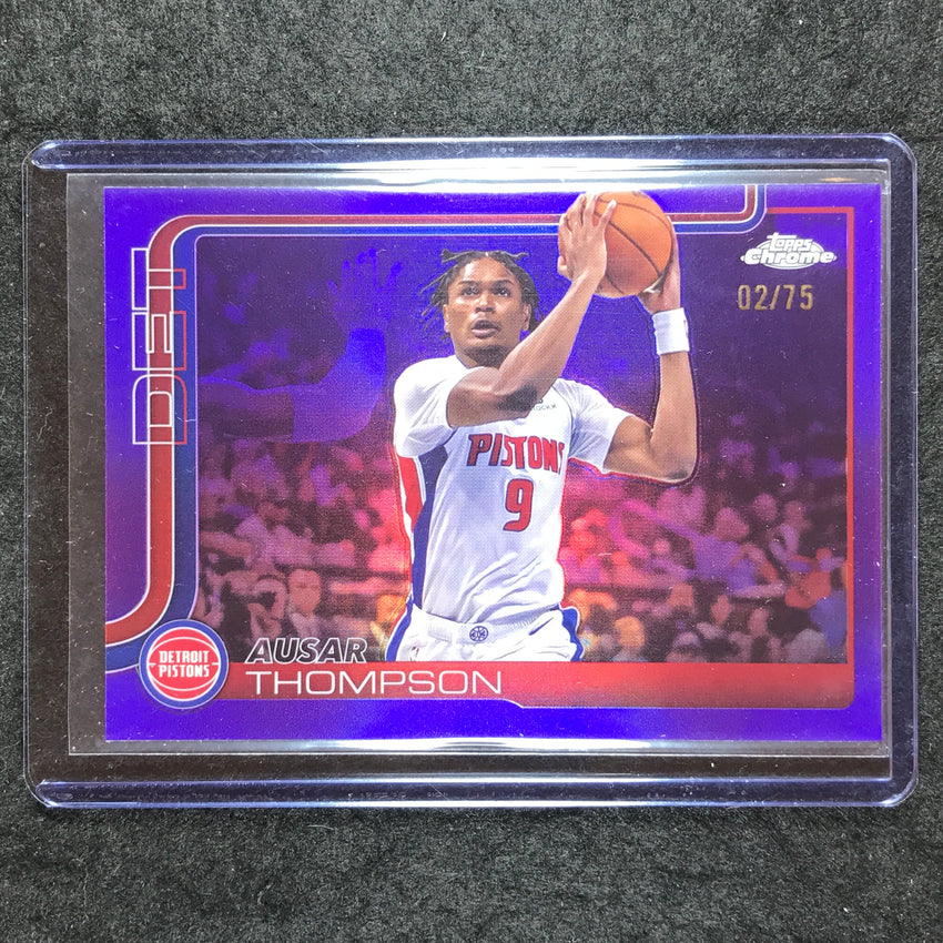 2025-26 Topps Chrome AUSAR THOMPSON Base Purple 2/75 #64