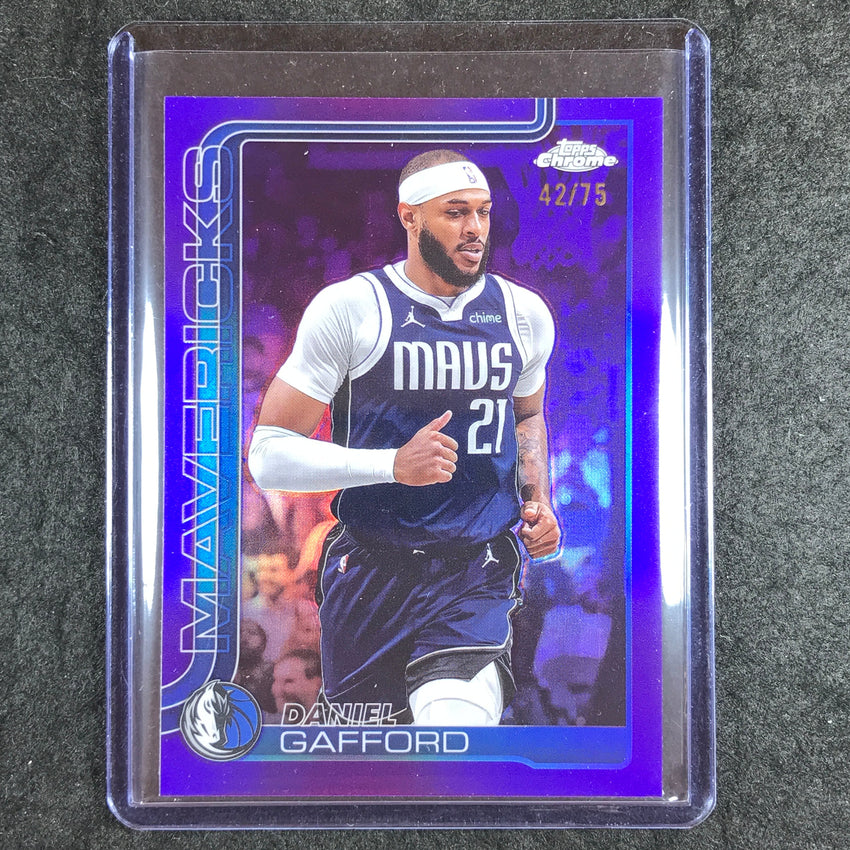 2025-26 Topps Chrome DANIEL GAFFORD Base Purple 42/75 #78