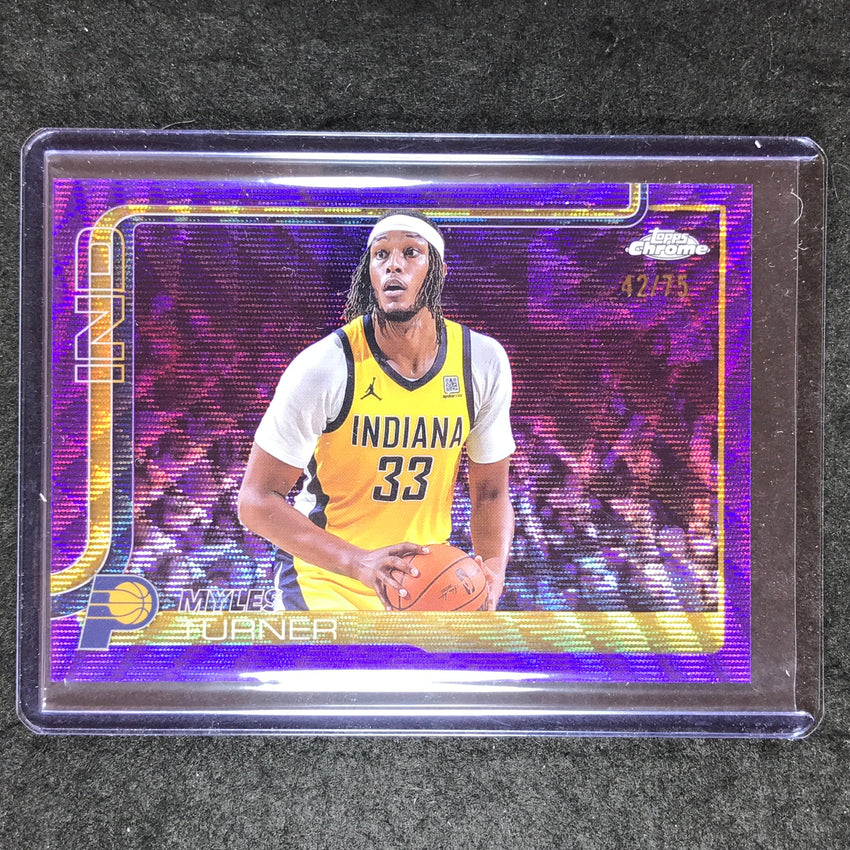 2025-26 Topps Chrome MYLES TURNER Base Purple Wave 42/75 #29