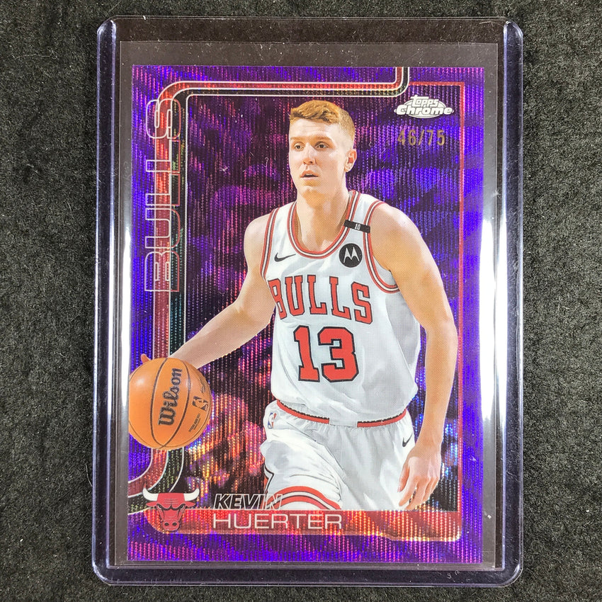 2025-26 Topps Chrome KEVIN HUERTER Base Purple Wave 46/75 #43