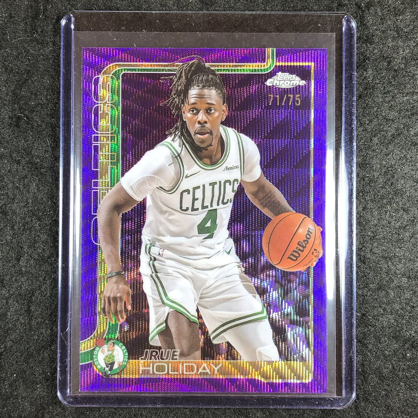 2025-26 Topps Chrome JRUE HOLIDAY Base Purple Wave 71/75 #46