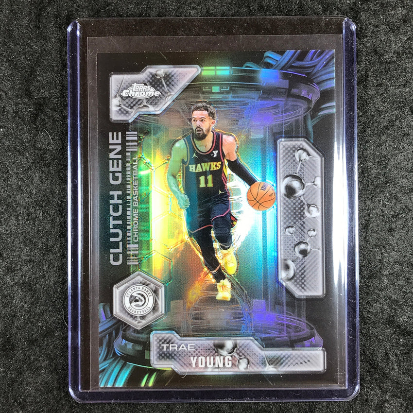 2025-26 Topps Chrome TRAE YOUNG Clutch Gene Refractor #14