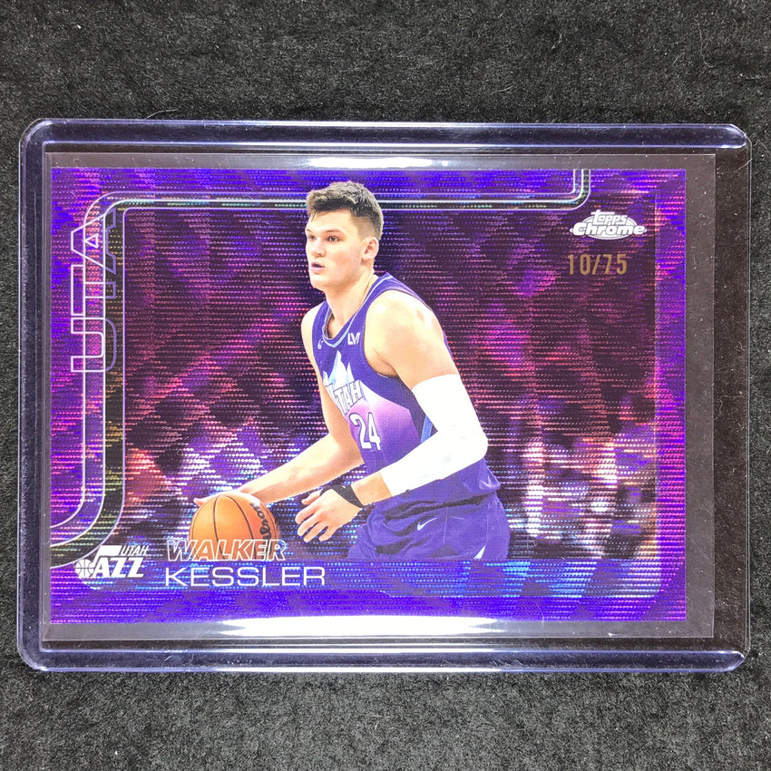 2025-26 Topps Chrome WALKER KESSLER Base Purple Wave 10/75 #205