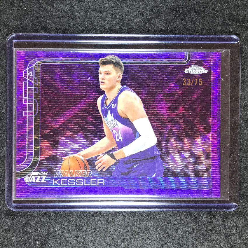 2025-26 Topps Chrome WALKER KESSLER Base Purple Wave 33/75 #205
