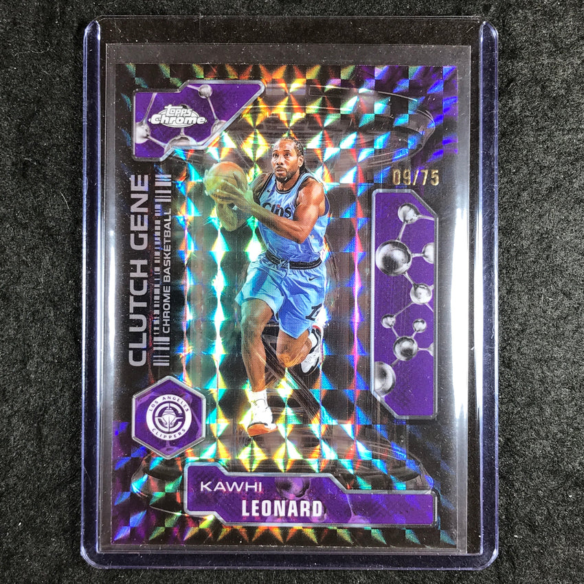 2025-26 Topps Chrome KAWHI LEONARD Clutch Gene Purple Geometric 9/75 #1