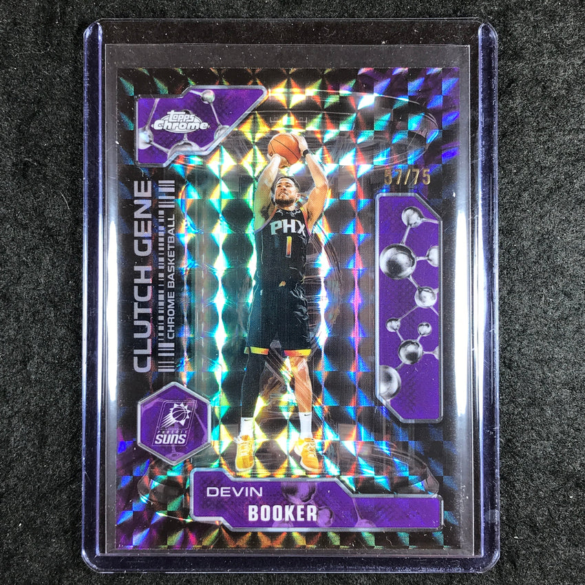 2025-26 Topps Chrome DEVIN BOOKER Clutch Gene Purple Geometric 57/75 #11