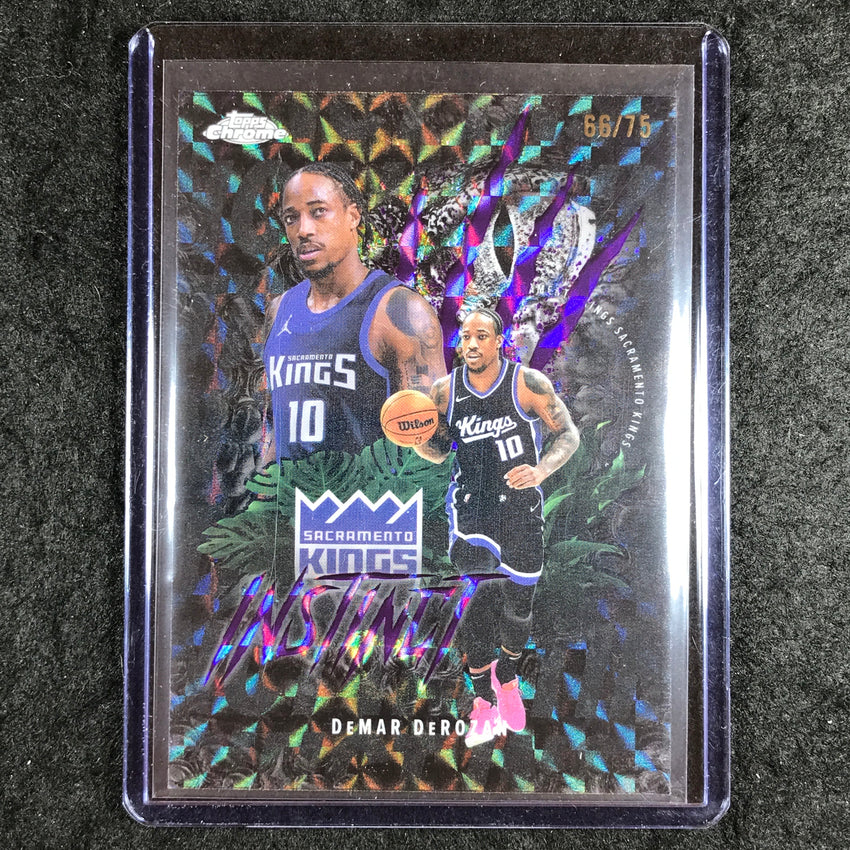 2025-26 Topps Chrome DEMAR DEROZAN Instinct Purple Geometric 66/75 #8