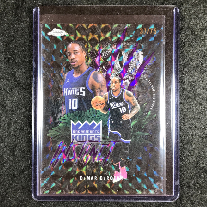 2025-26 Topps Chrome DEMAR DEROZAN Instinct Purple Geometric 37/75 #8