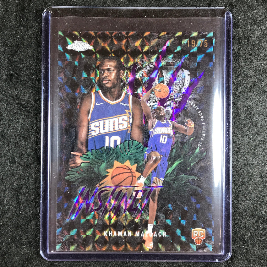 2025-26 Topps Chrome KHAMAN MALUACH Instinct Rookie Purple Geometric 19/75 #19