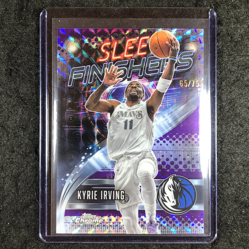 2025-26 Topps Chrome KYRIE IRVING Sleek Finishers Purple Geometric 65/75 #4
