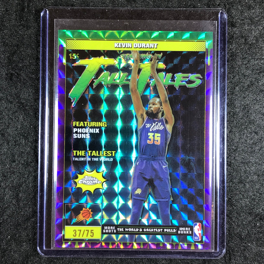 2025-26 Topps Chrome KEVIN DURANT Tall Tales Purple Geometric 37/75 #6