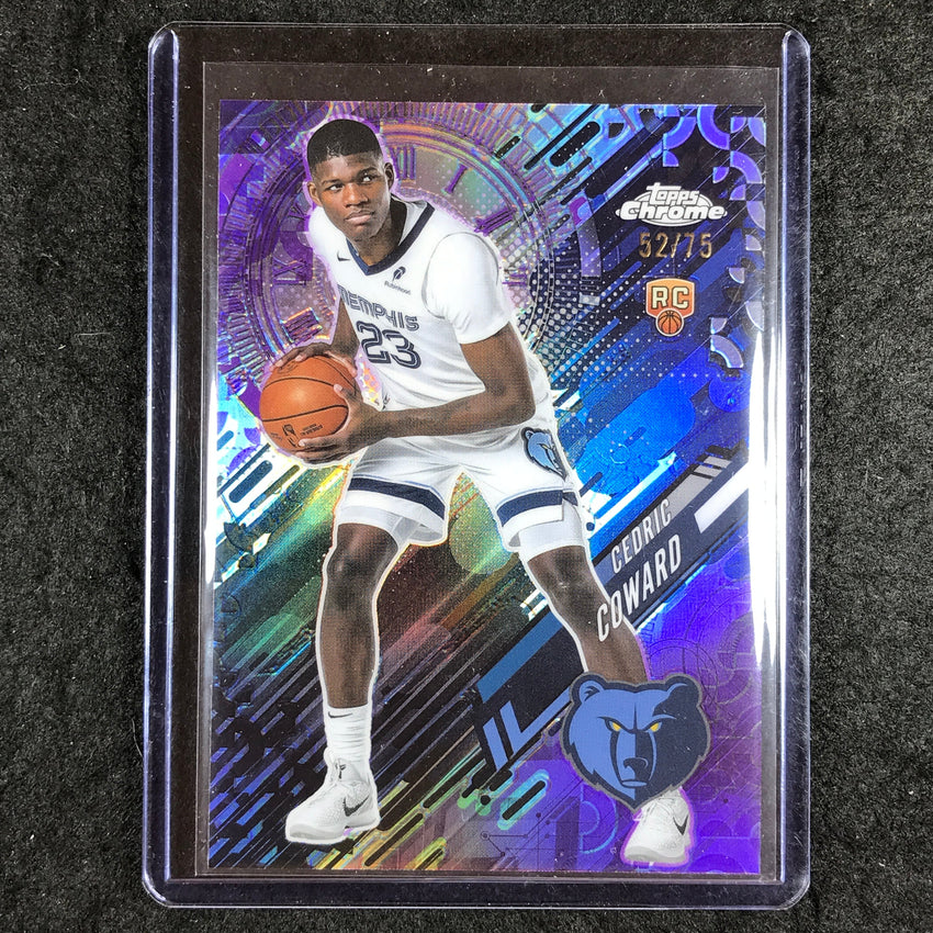2025-26 Topps Chrome CEDRIC COWARD Go Time Rookie Purple 52/75 #24