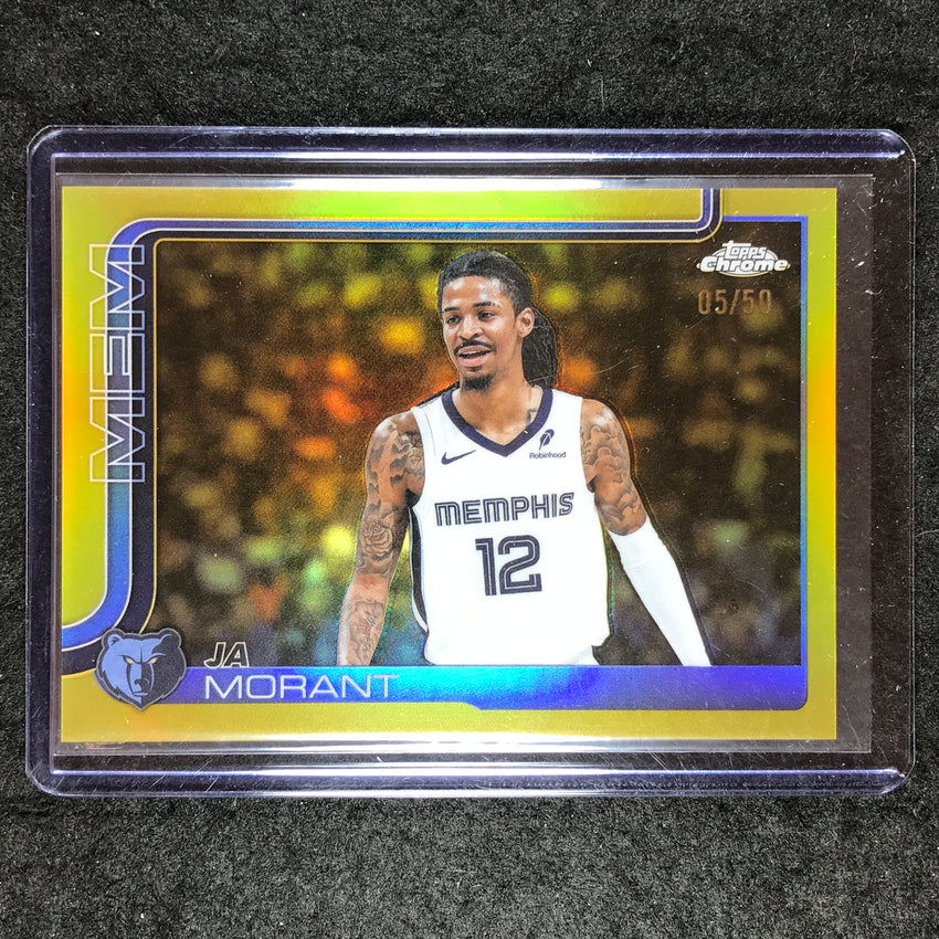 2025-26 Topps Chrome JA MORANT Base Gold 5/50 #158