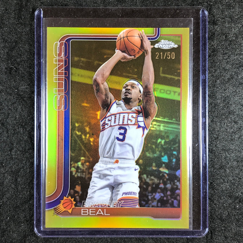 2025-26 Topps Chrome BRADLEY BEAL Base Gold 21/50 #194