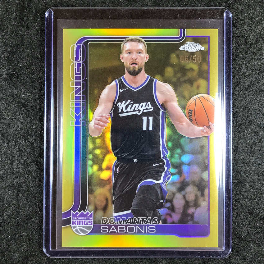 2025-26 Topps Chrome DOMANTAS SABONIS Base Gold 6/50 #229