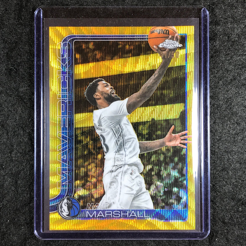 2025-26 Topps Chrome NAJI MARSHALL Base Gold Wave 41/50 #28