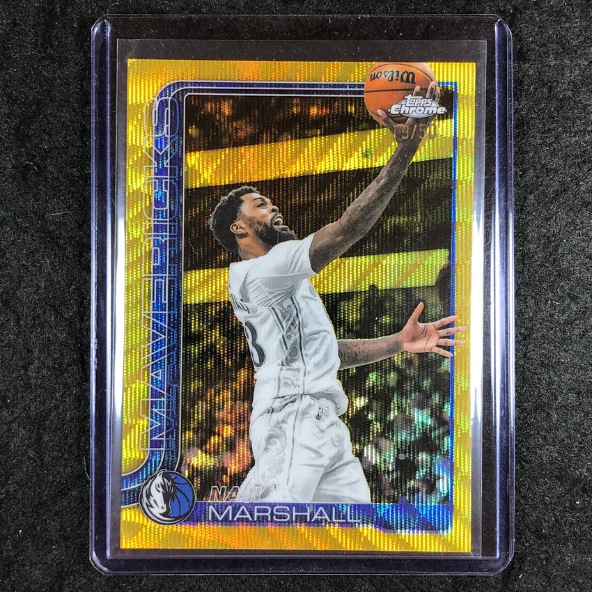 2025-26 Topps Chrome NAJI MARSHALL Base Gold Wave 19/50 #28