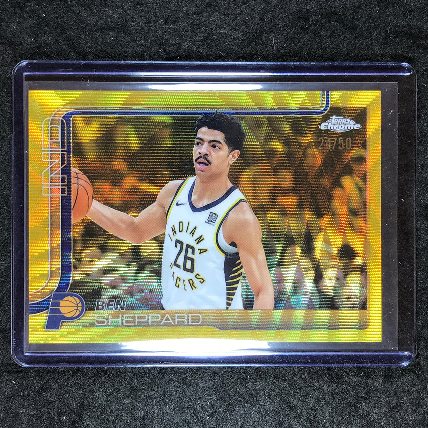 2025-26 Topps Chrome BEN SHEPPARD Base Gold Wave 24/50 #94